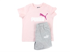 Puma t-shirt og shorts minicats chalk pink